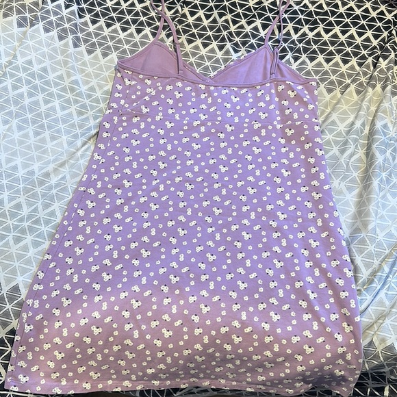 Purple spaghetti strap dress with flowers from Aeropostale. - Picture 2 of 2